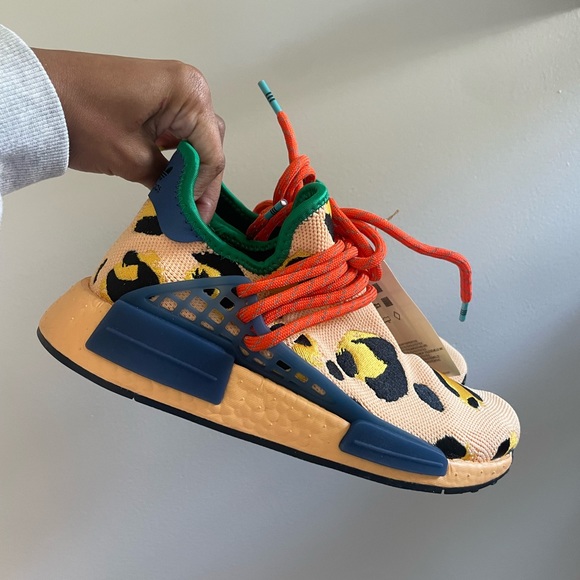 Pharrell x NMD Human Race 'Animal Print - Pulse Amber - Picture 1 of 5
